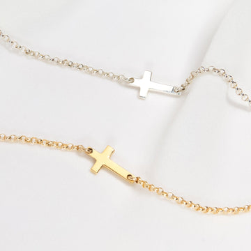 Wholesale Custom Cross Silver Necklace