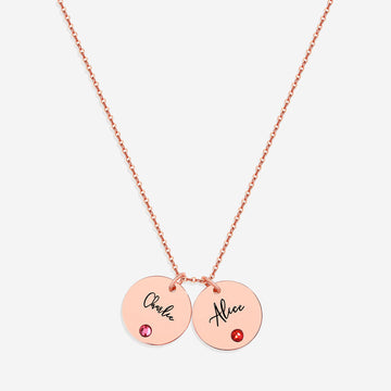 Customize a necklace with your name on it for your girlfriend