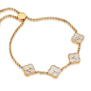 Clover Custom Name Bracelet