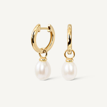 Pearl Hoop Earrings