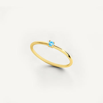Personalized Custom Dainty Birthstone Ring