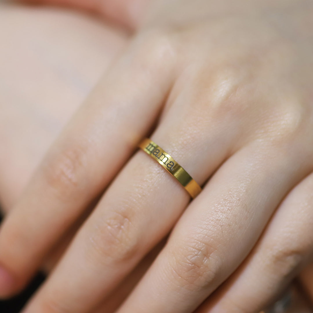 Personalized Custom Engraved Name Ring