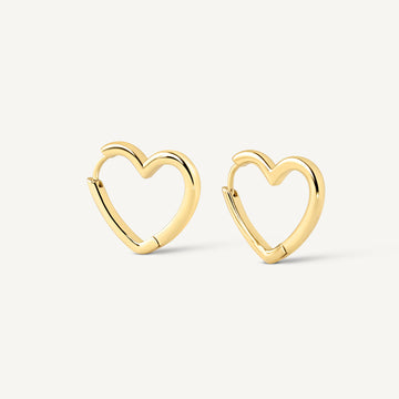 Heart Hoop Earrings