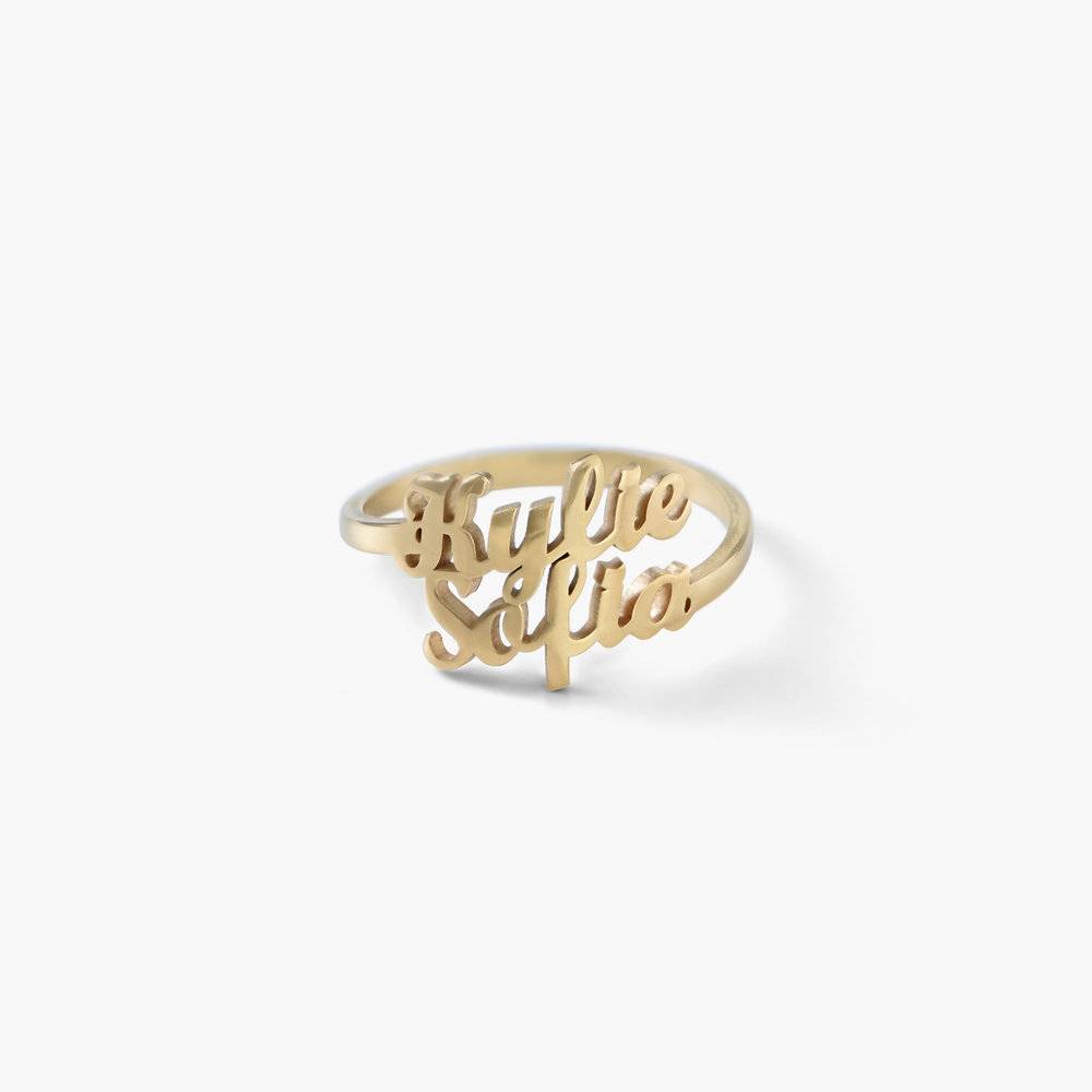 Personalized Custom Two Names Ring
